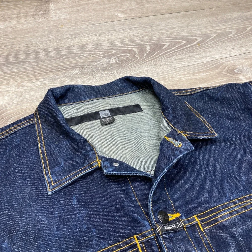 Marithe Francois Girbaud Denim Vest Mens XXL Blue Vintage Streetwear Casual